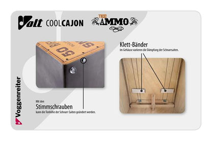 VOLT Cool Cajon 2 "MOTOR OIL, THE BIRCH, THE AMMO" (L)